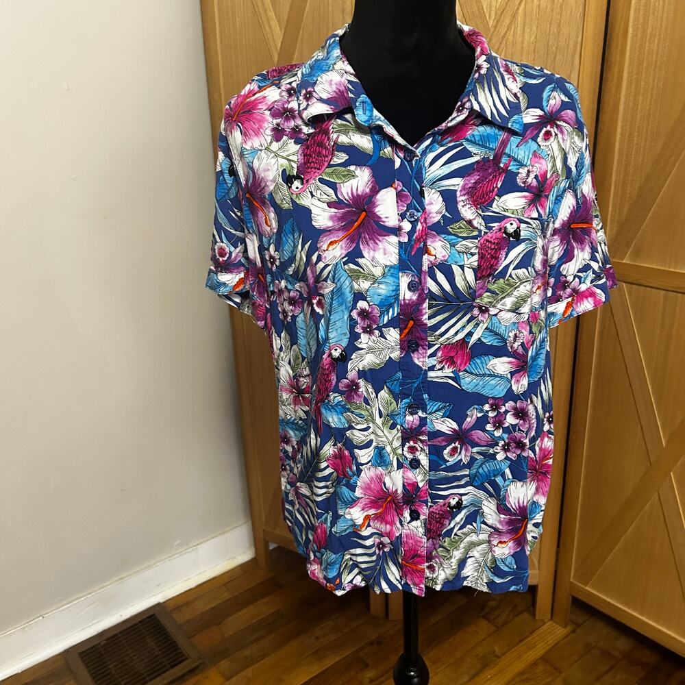 Colorful Hibiscus Hawaiian Shirt